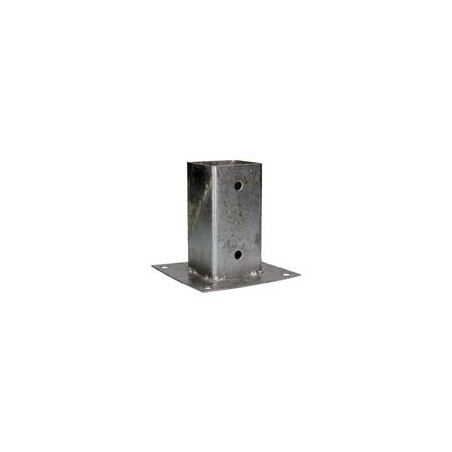1 x Base del palo con Espiga metal 91X150 fuerte resistencia a la corrosión Acero galvanizado en caliente