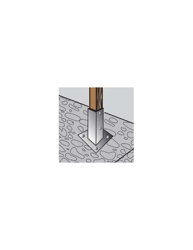 1 x Base del palo con Espiga metal 91X150...