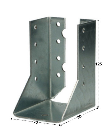 1 x Colgador de vigueta en forma de U con...