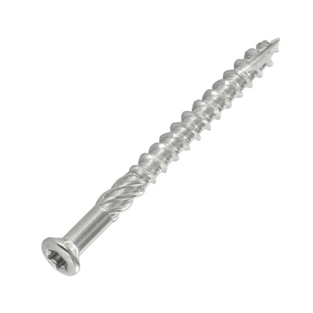 1 x Tornillo terraza TEKOR cabeza fresada abombada TORX T20 4.5X50 cut punta antihendidura tipo 17 Inox Inoxidable C1 AISI