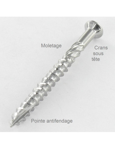 1 x Tornillo terraza TEKOR cabeza fresada...