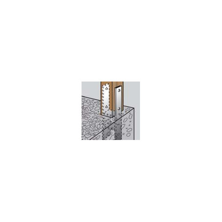 1 x Base del palo forma H 91X600X60X6 fuerte resistencia a la corrosión Acero galvanizado en caliente