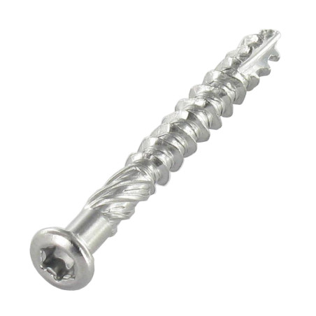 1 x Tornillo terraza TEKOR cabeza fresada/testa svasat dentado TORX T20 4.5X60 cut punta antihendidura tipo 17 Inoxidable