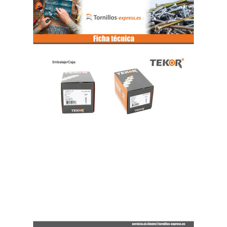 1 x Tornillo terraza TEKOR cabeza fresada abombada TORX T15 4X40 cut punta antihendidura tipo 17 Inoxidable A4