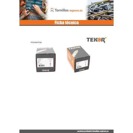 1 x Tornillo terraza TEKOR cabeza fresada/testa svasat dentado TORX T25 cut punta antihendidura tipo 17 5X80 Inoxidable A2