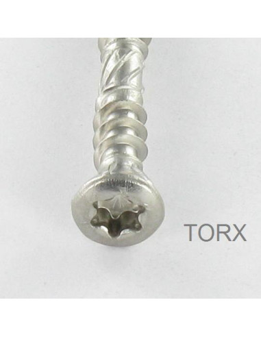 1 x Tornillo terraza TEKOR doble roscado cabeza...