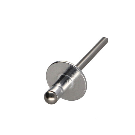1 x Remache Cuerpo de aluminio / Varilla de acero inoxidable cabeza ancha 4.8X25 Multisujeción POLYGRIP