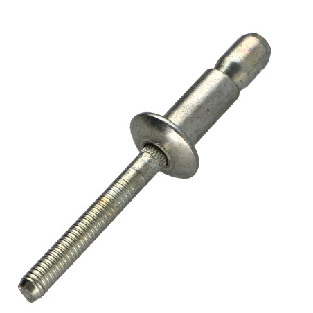 1 x Remache ciego totalmente de acero MEGAGRIP 4,9 x 10,5 cabeza plana