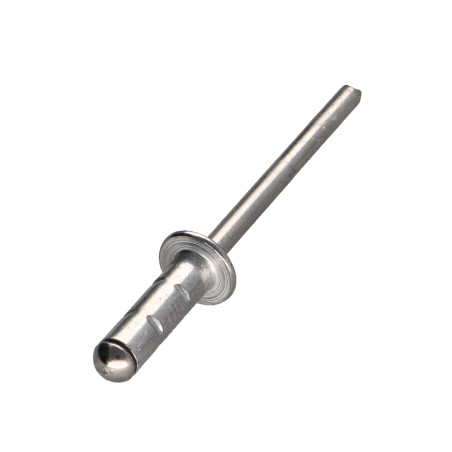 1 x Remache Cuerpo de aluminio / Varilla de acero inoxidable cabeza plana 4.8X15 Multisujeción POLYGRIP