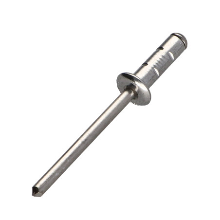 1 x Remache Cuerpo de aluminio / Varilla de acero inoxidable cabeza plana 4.8X15 Multisujeción POLYGRIP
