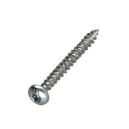 1 x Tornillos para madera TEKOR cabeza redonda TORX T30 6X50 roscado total cut punta antihendidura tipo 17 Acero cincado