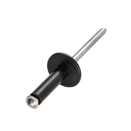 1 x Remache flor GOSTAR Aluminio Vástago acero 4.8X12 Negro