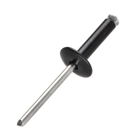 1 x Remache flor GOSTAR Aluminio Vástago acero 4.8X12 Negro