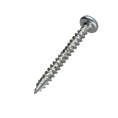 1 x Tornillos para madera TEKOR cabeza redonda TORX T25 5X60 roscado total cut punta antihendidura tipo 17 Acero cincado