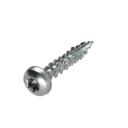 1 x Tornillos para madera TEKOR cabeza redonda TORX T20 4X20 roscado total cut punta antihendidura tipo 17 Acero cincado