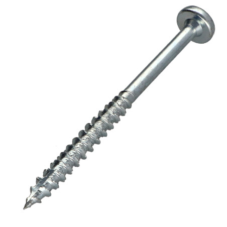1 x Tornillos para madera TEKOR cabeza redonda TORX T30 6X90 roscado parcial cut punta antihendidura tipo 17 Acero cincado