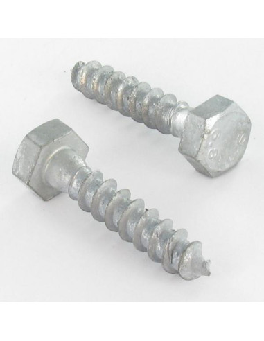 1 x Tirafondo 10X130 fuerte resistencia a la...