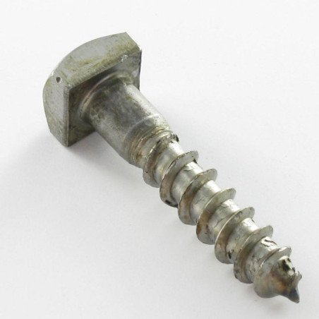 1 x Tirafondo 7X35 cabeza cuadrada 11X11X5 Acero bruto