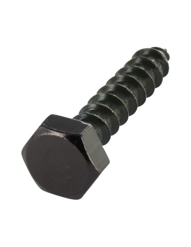 1 x Tirafondo 8X70 Acero cincado negro