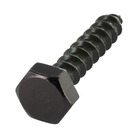 1 x Tirafondo 8X70 Acero cincado negro