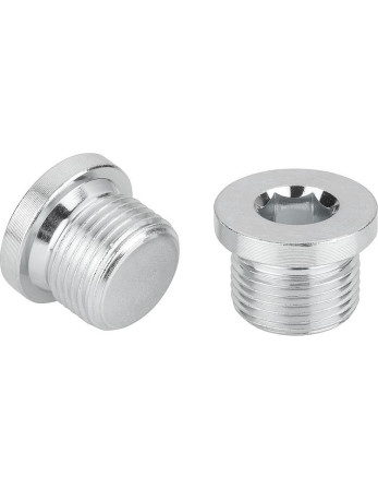 1 x Tapón hexagonal hueco con reborde llave de...