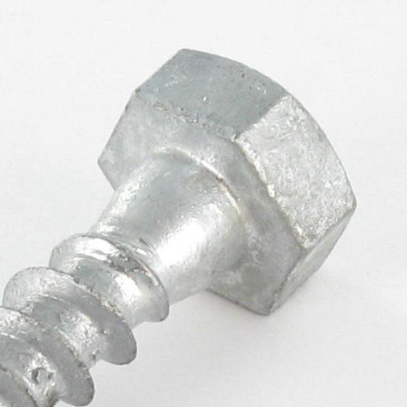 1 x Tirafondo 12X80 fuerte resistencia a la corrosión Acero galvanizado en caliente