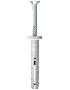 Taco para clavar Nylon reborde Fischer con clavo N5X30-5F