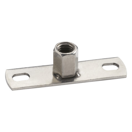 1 x Placa de montaje con Tuerca hexagonal M8 Inoxidable A4