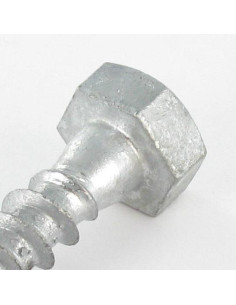 Tirafondo 10X100 fuerte resistencia a la corrosión Acero... 2