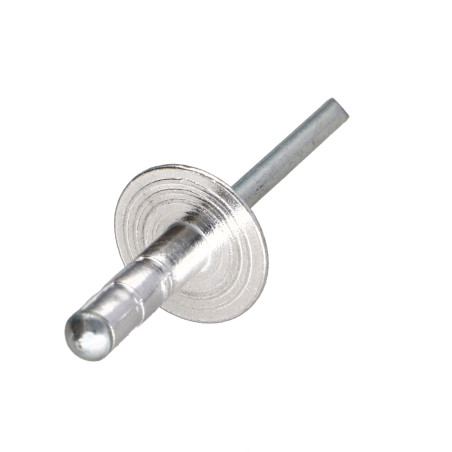 1 x Remaches ciegos Multigrip Aluminio Vástago acero 4.8X10 cabeza extra ancha