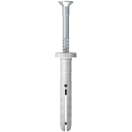 1 x Taco para clavar Nylon reborde Fischer con clavo N6X40-10F