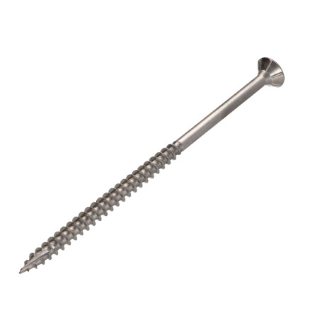 1 x Tornillos para madera TEKOR Inoxidable A2 cabeza fresada/testa svasat dentado TORX T25 5X100 roscado en 60 cut punta