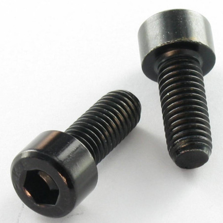1 x Tornillo metales CHC BTR M8X12 roscado total Clase 8.8 llave de 6 Acero cincado negro
