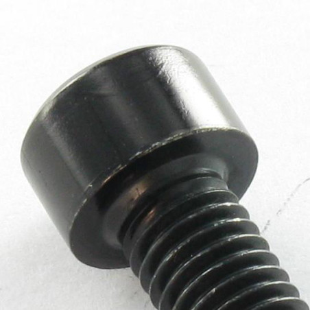 1 x Tornillo metales CHC BTR M8X12 roscado total Clase 8.8 llave de 6 Acero cincado negro