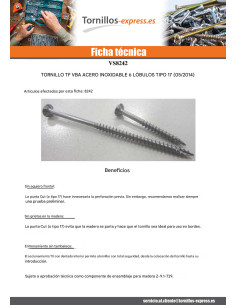 Tornillos para madera TEKOR Inoxidable A2 cabeza... 2