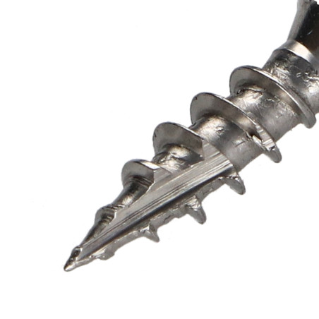 1 x Tornillos para madera TEKOR Inoxidable A2 cabeza fresada/testa svasat dentado TORX T10 3X16 roscado total cut punta