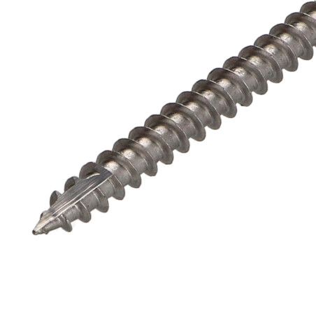 1 x Tornillos para madera TEKOR Inoxidable A2 cabeza fresada/testa svasat dentado TORX T25 5X90 roscado en 60 cut punta
