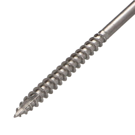 1 x Tornillos para madera TEKOR Inoxidable A2 cabeza fresada/testa svasat dentado TORX T25 6X70 roscado en 42 cut punta