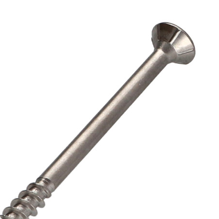 1 x Tornillos para madera TEKOR Inoxidable A2 cabeza fresada/testa svasat dentado TORX T25 6X120 roscado en 70 cut punta