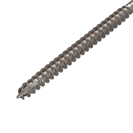 1 x Tornillos para madera TEKOR Inoxidable A2 cabeza fresada/testa svasat dentado TORX T25 6X120 roscado en 70 cut punta