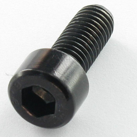 1 x Tornillo metales CHC BTR M8X16 roscado total Clase 8.8 llave de 6 Acero cincado negro