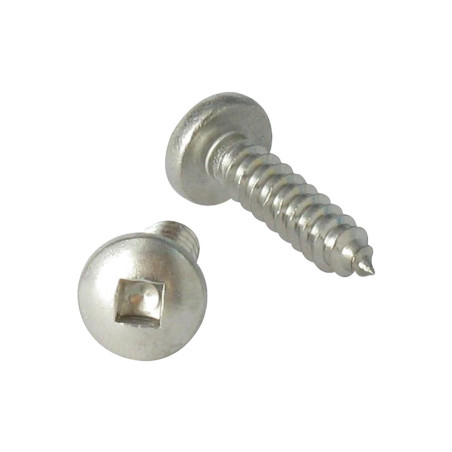 1 x Tornillo chapa cabeza cilíndrica cuadrado 4.8X80 roscado en 50 Inoxidable A2