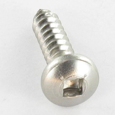 1 x Tornillo chapa cabeza cilíndrica cuadrado 4.8X80 roscado en 50 Inoxidable A2