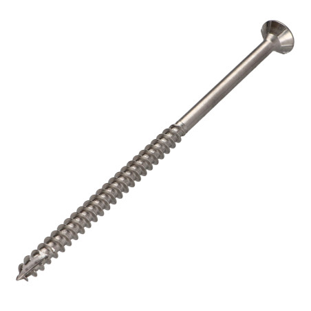 1 x Tornillos para madera TEKOR Inoxidable A2 cabeza fresada/testa svasat dentado TORX T25 5X120 roscado en 70 cut punta