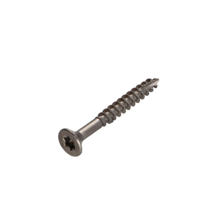 1 x Tornillos para madera TEKOR Inoxidable A2 cabeza fresada/testa svasat dentado TORX T25 5X30 roscado en 18 cut punta