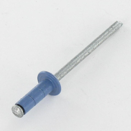 1 x Remaches ciegos Multigrip Aluminio Vástago acero Cabeza redonda estándar 4X12 RAL5014