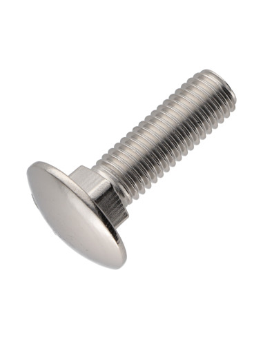 1 x Cabeza redonda cuello cuadrado Inoxidable...