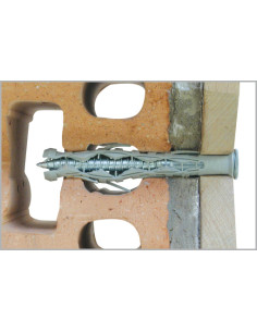Taco para clavar larga Nylon 10X160 + Tornillo cabeza... 2