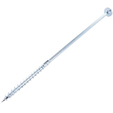 1 x Tornillo madera aglomerado cabeza disco TORX T40 8X340 Acero cincado blanco