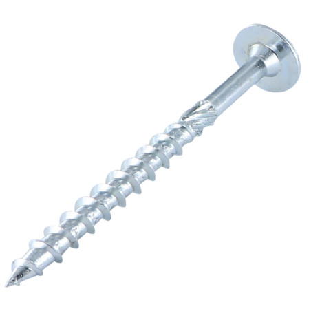 1 x Tornillo madera aglomerado cabeza disco TORX T40 10X240 Acero cincado blanco